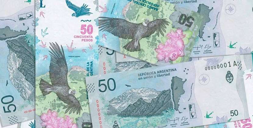 El nuevo billete de $50 con la imagen del Cóndor Andino